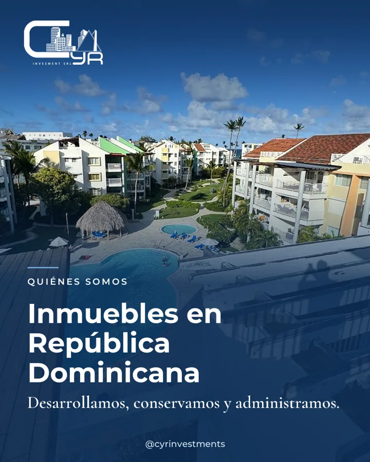Instagram post: Inmuebles en República Dominicana, CYR Investments